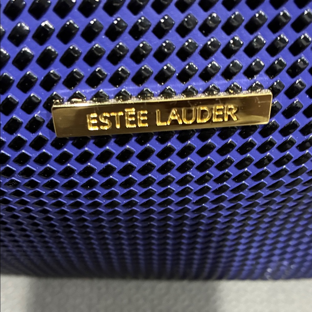 Estee Lauder Black and Blue Cosmetic Case